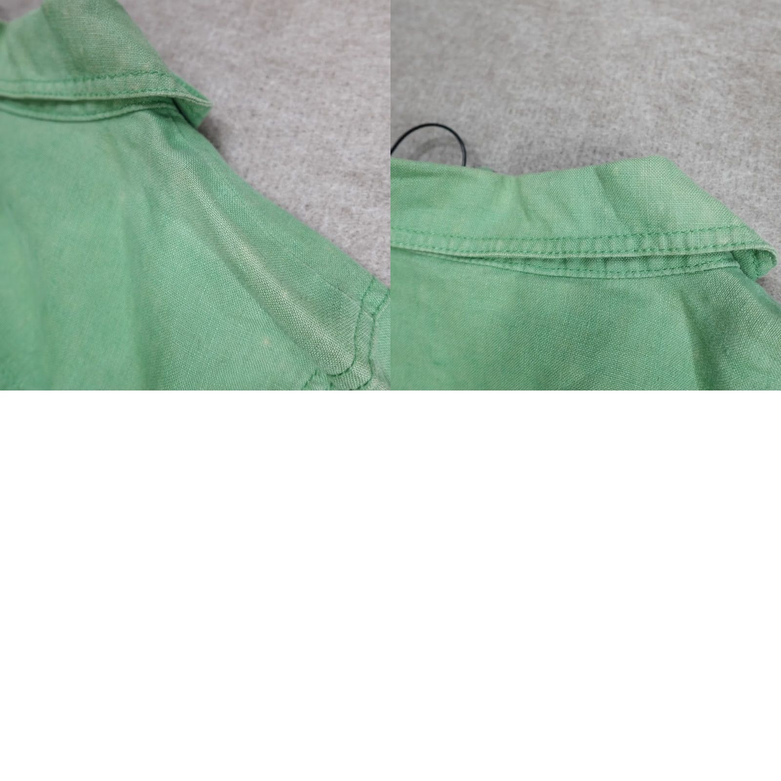 Boden Boden Dress Shirt Dress 8L Green Linen Roll Tab Utility Shirtdress Women Size 8 Knee Length Pockets Casual Size M / US 6-8 / IT 42-44 - 9 Thumbnail