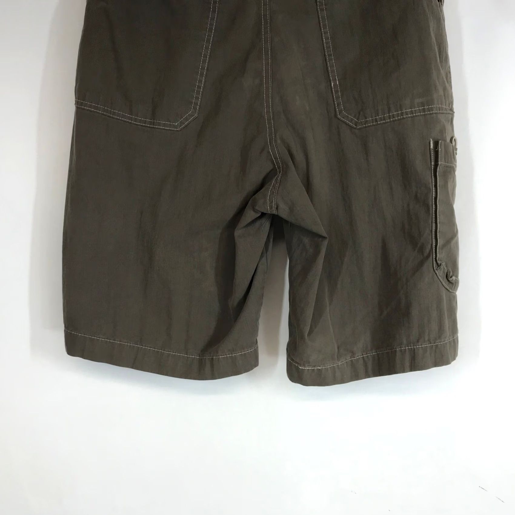 Olive Killik Mens Cargo Shorts Olive Green Size 32 Outdoor Casual Zip Pockets Size US 32 / EU 48 - 6 Thumbnail