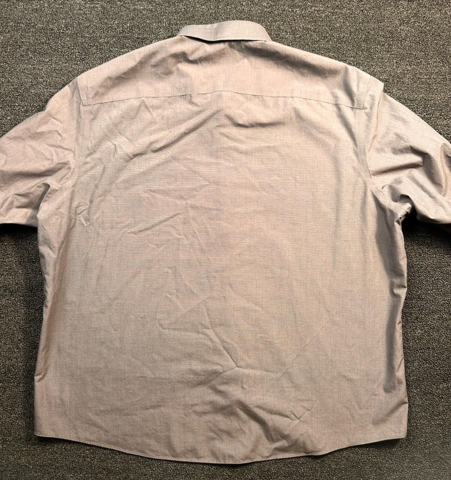 UNTUCKit UNTUCKit Men's XX-Large Gray Cotton Wrinkle Resistant Shirt Size US XXL / EU 58 / 5 - 7 Thumbnail