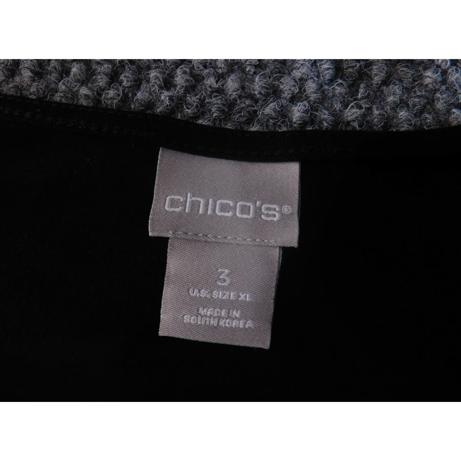 Vintage Chico's Blouse Shirt Womens XL Black Floral Chiffon Sheer Bell Sleeve Scoop Neck Pullover Casual Regular Summer Spring Designer Style Size XL / US 12-14 / IT 48-50 - 7 Thumbnail