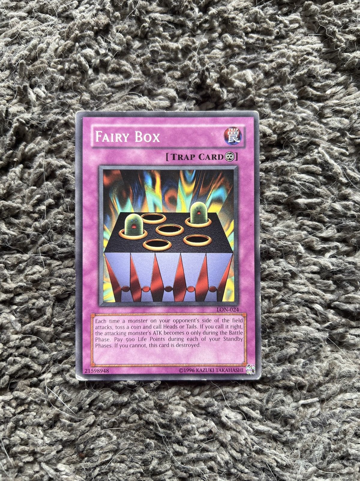 Vintage 1996 Konami Yu-Gi-Oh! Fairy Box Card Size ONE SIZE - 1 Thumbnail