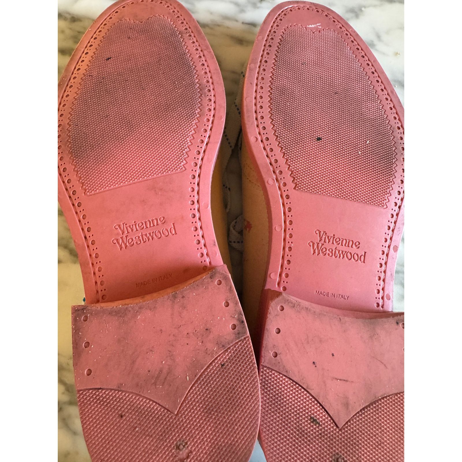 Vivienne Westwood Vivienne Westwood Pink Suede Brogues Size US 12 / EU 45 - 6 Thumbnail