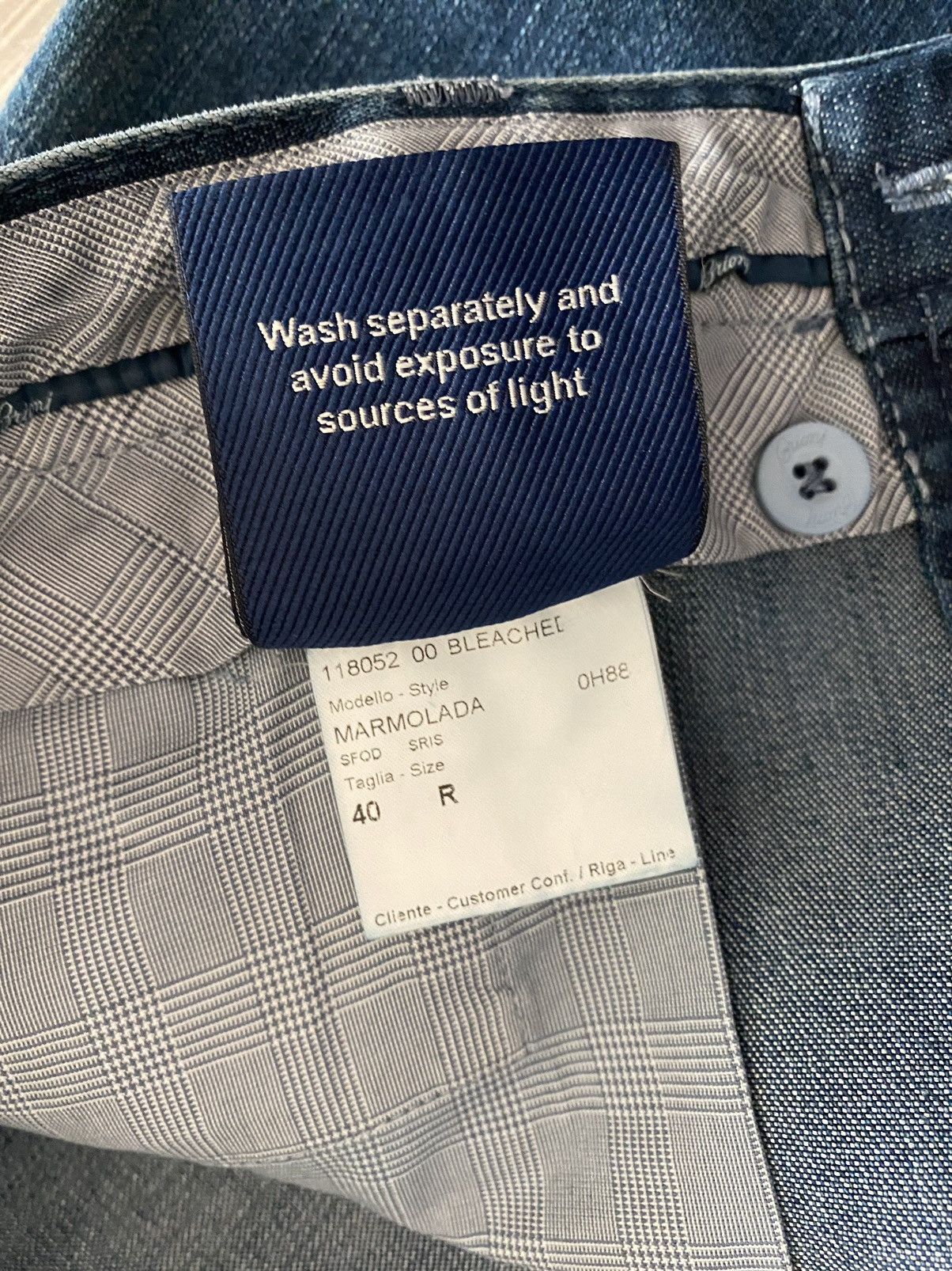 Brioni Brioni 🇮🇹 marmolada bleached denim relax fit jeans 39 NEW Size US 39 - 7 Thumbnail