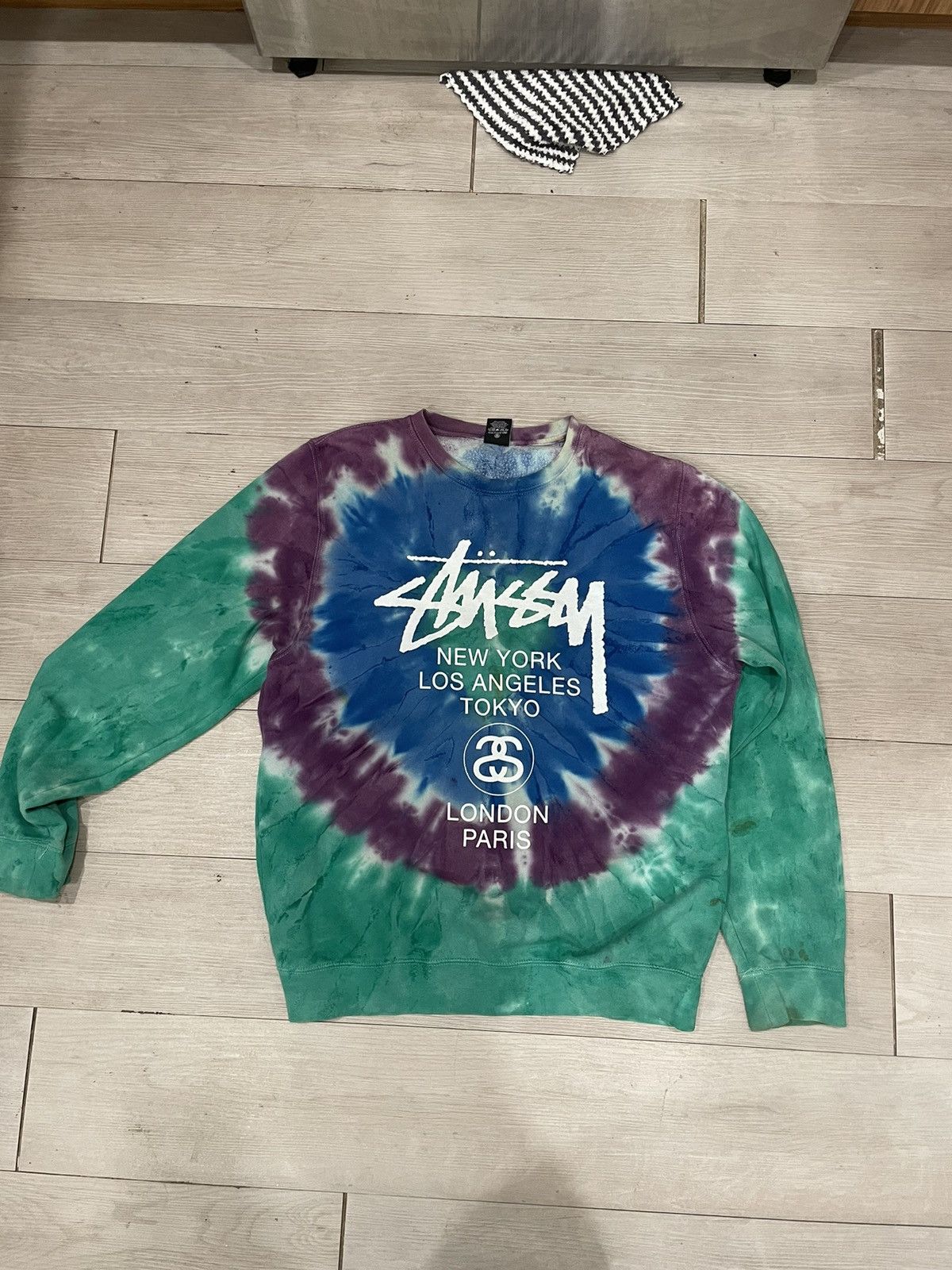 Stussy Tye Dye Stussy Crewneck Size US XL / EU 56 / 4 - 1 Thumbnail