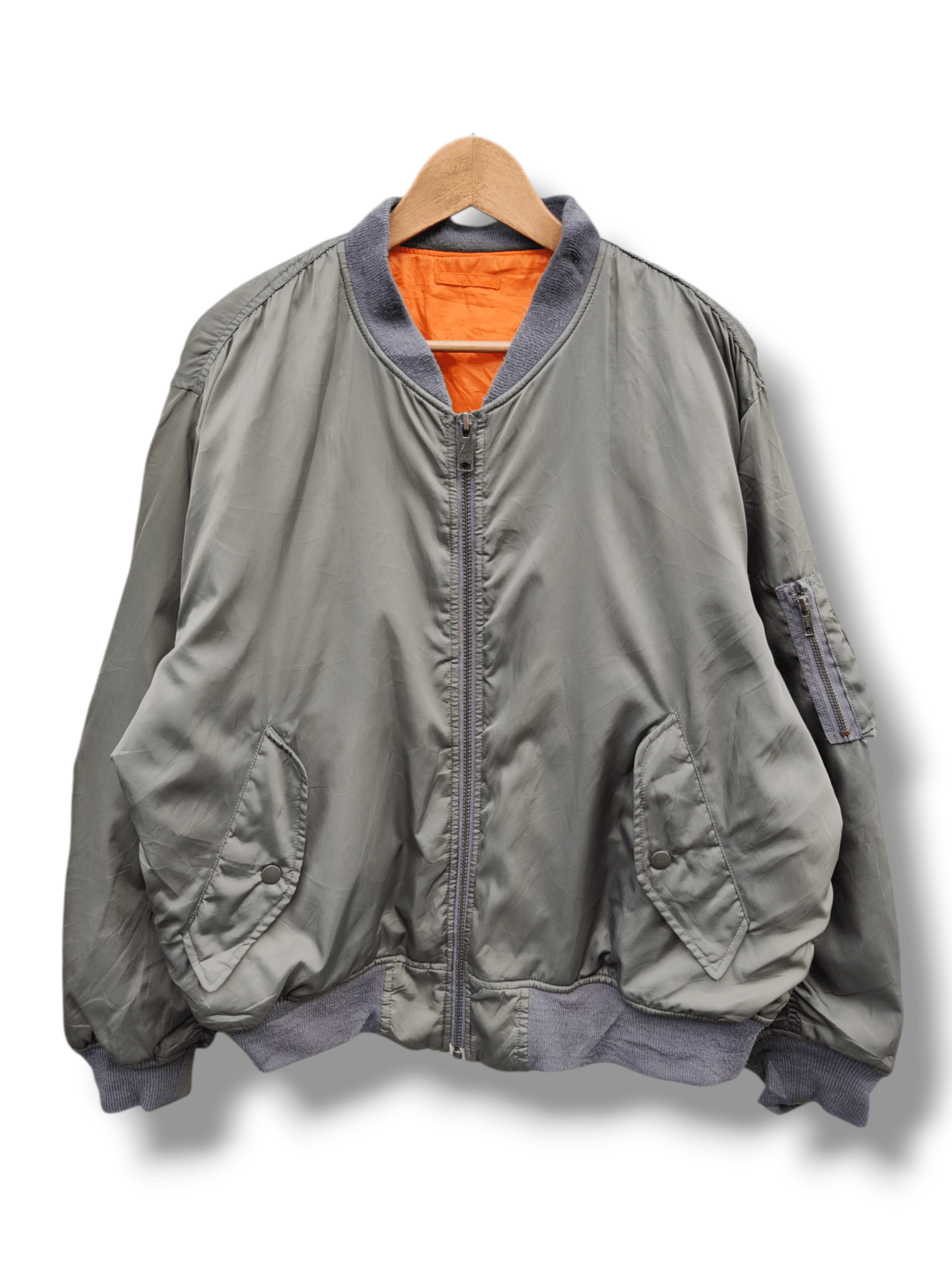 Japanese Brand Vintage Uniqlo Bomber Flight Jacket Size US L / EU 52-54 / 3 - 1 Thumbnail
