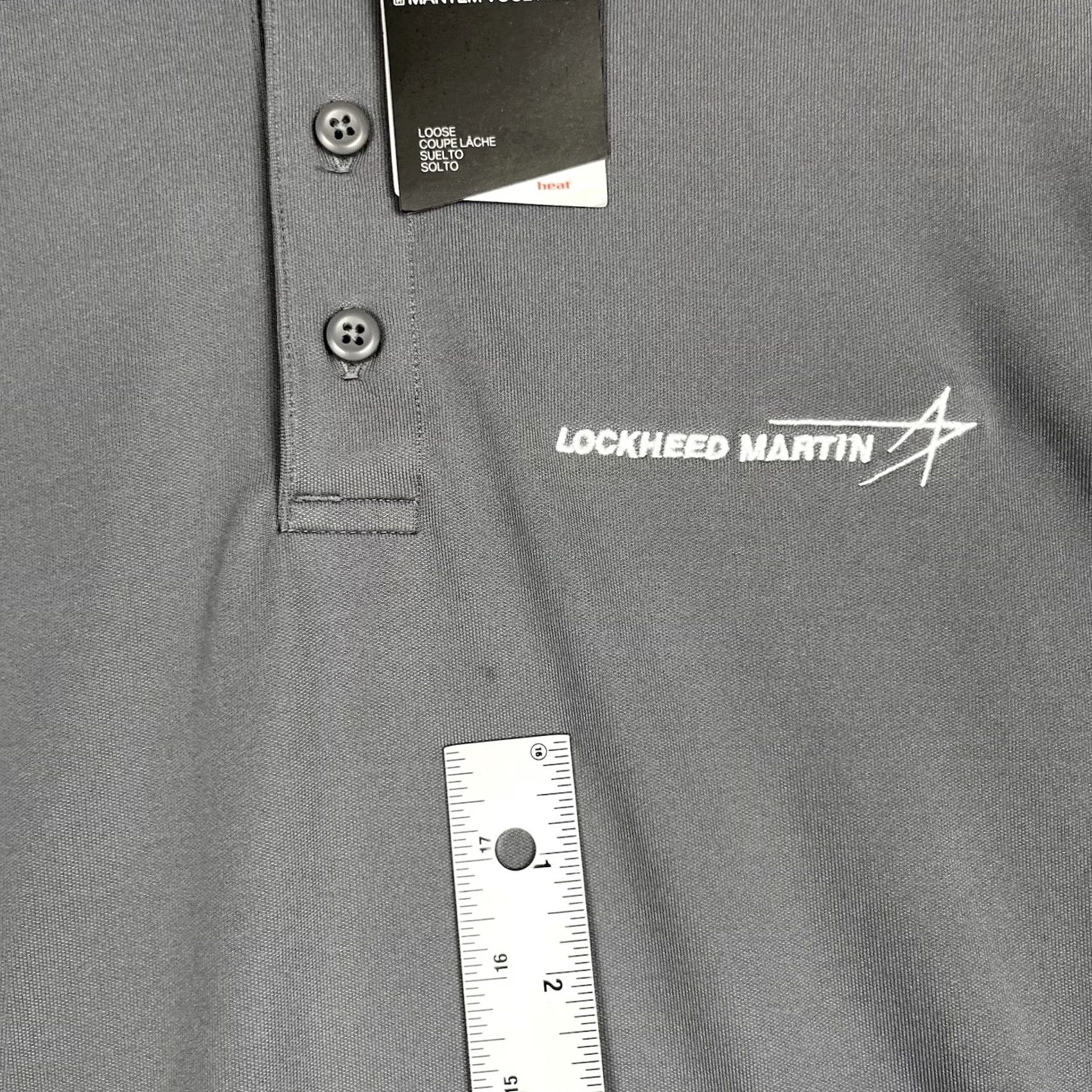 Under Armour NWT Lockheed Martin Polo Shirt Mens XL Under Armour Grey Logo Short Sleeve Size US XL / EU 56 / 4 - 4 Thumbnail