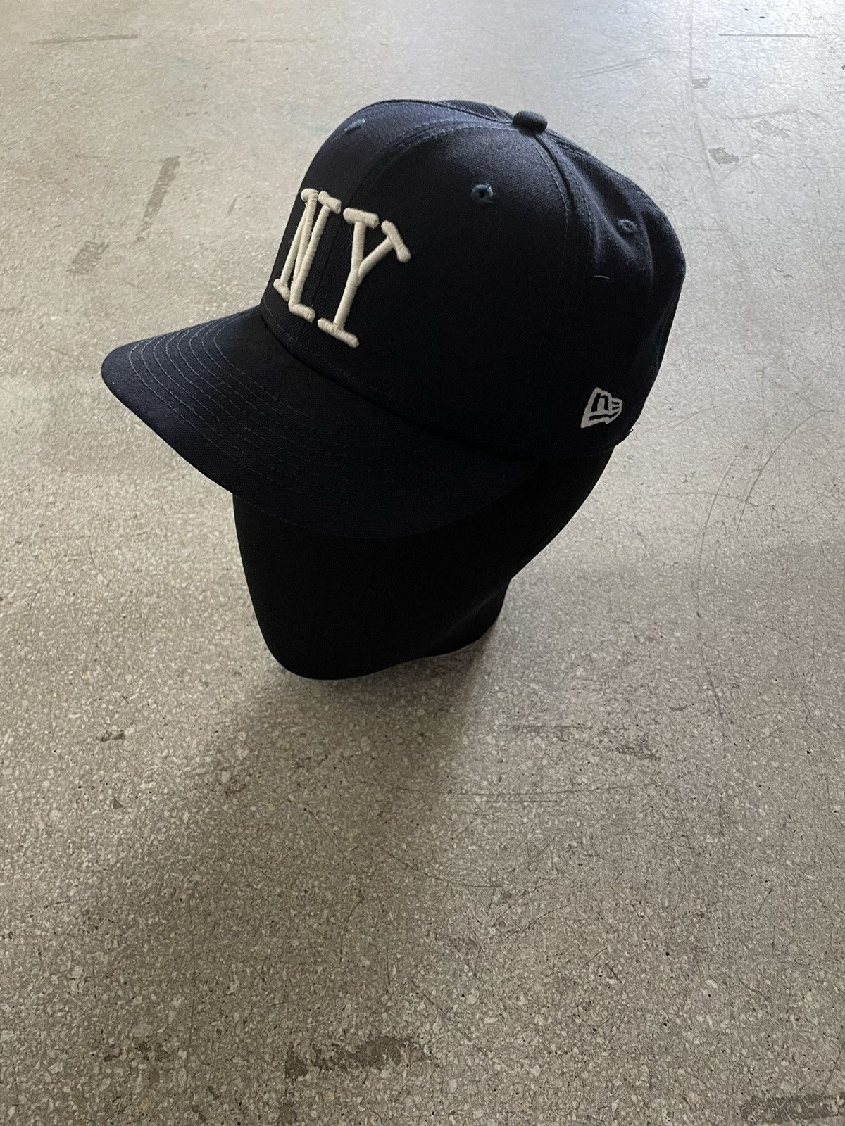 image of Stussy New York New Era Fitted Hat in Navy, Men's