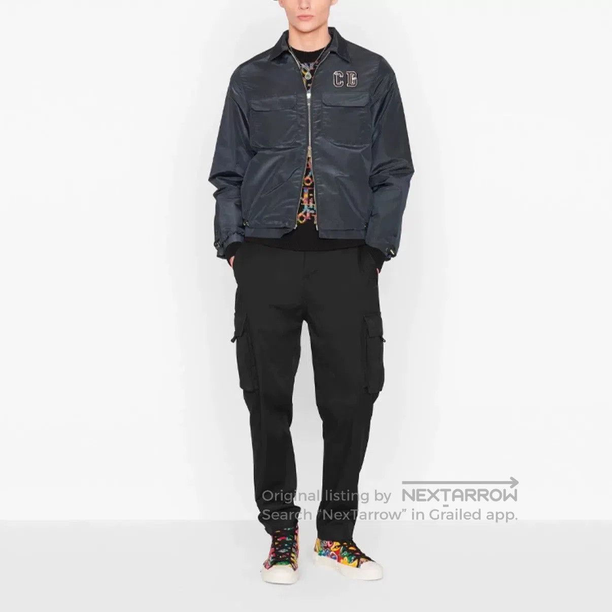 Dior Dior Kenny Scharf Windproof Jacket Blue. Size US L / EU 52-54 / 3 - 6 Thumbnail