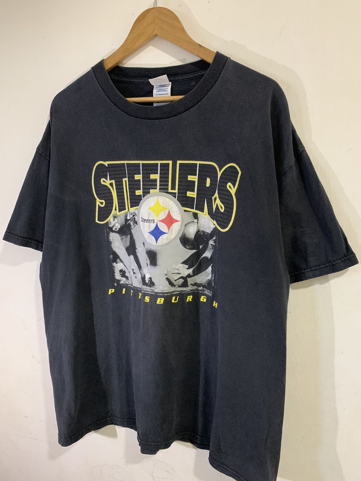 Vintage Vintage Y2K Steelers Pittsburgh Sun Faded Tee Size US XL / EU 56 / 4 - 2 Thumbnail