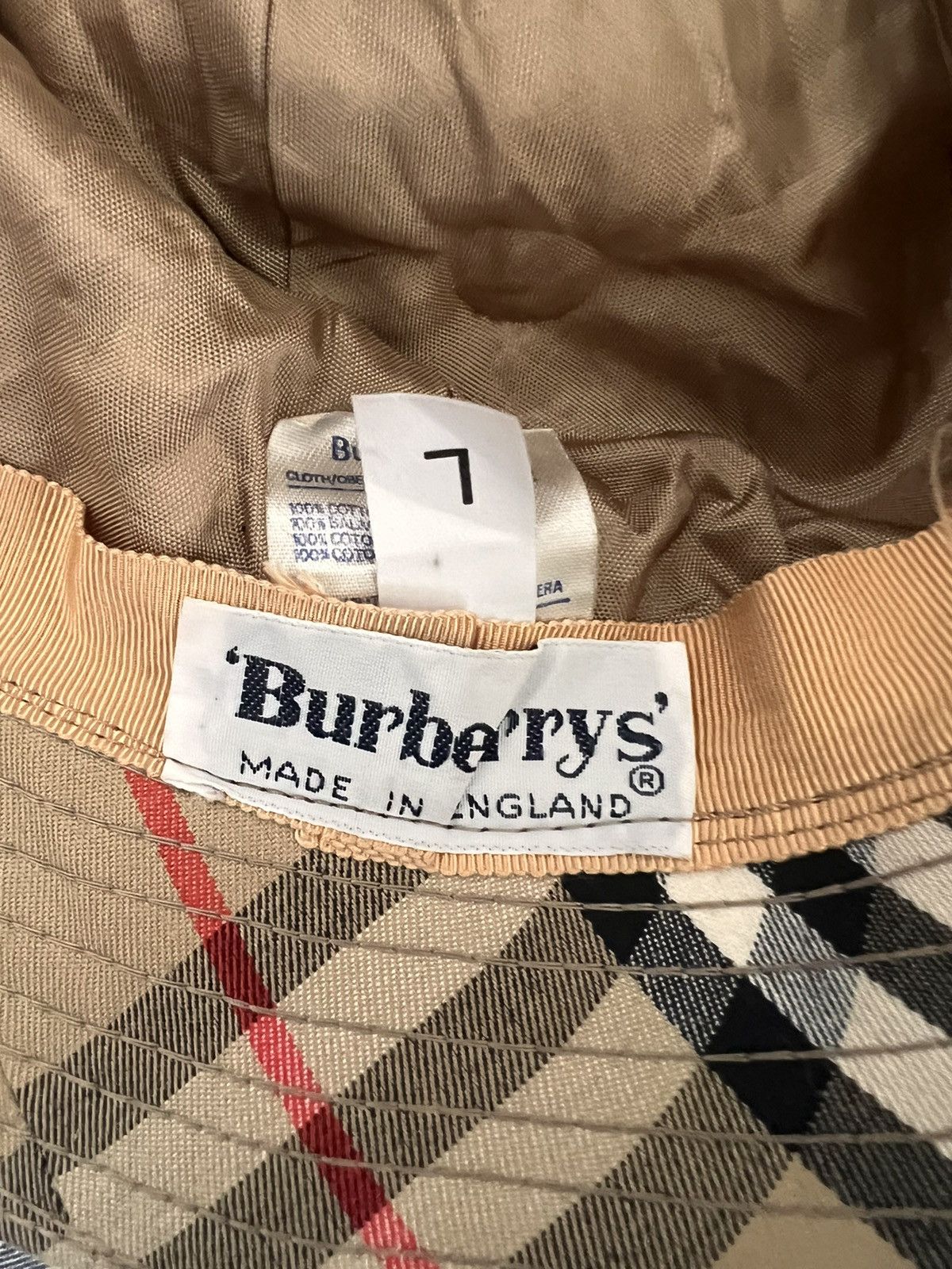 Burberry vintage Burberry hat nova check Size ONE SIZE - 4 Thumbnail