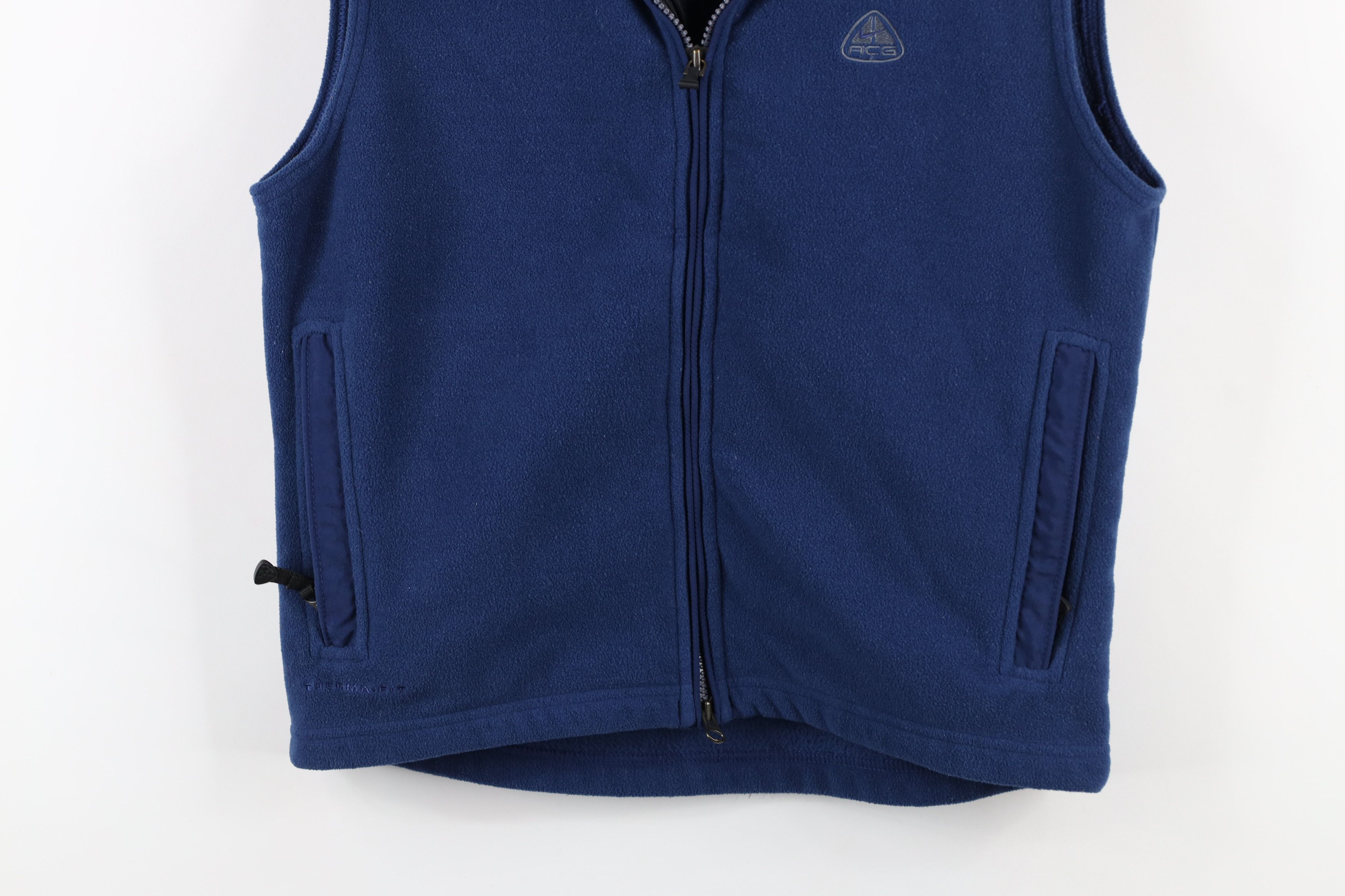 Nike × Vintage Vintage 90s Nike ACG Scott Mini Swoosh Fleece Vest Jacket Size M / US 6-8 / IT 42-44 - 3 Thumbnail
