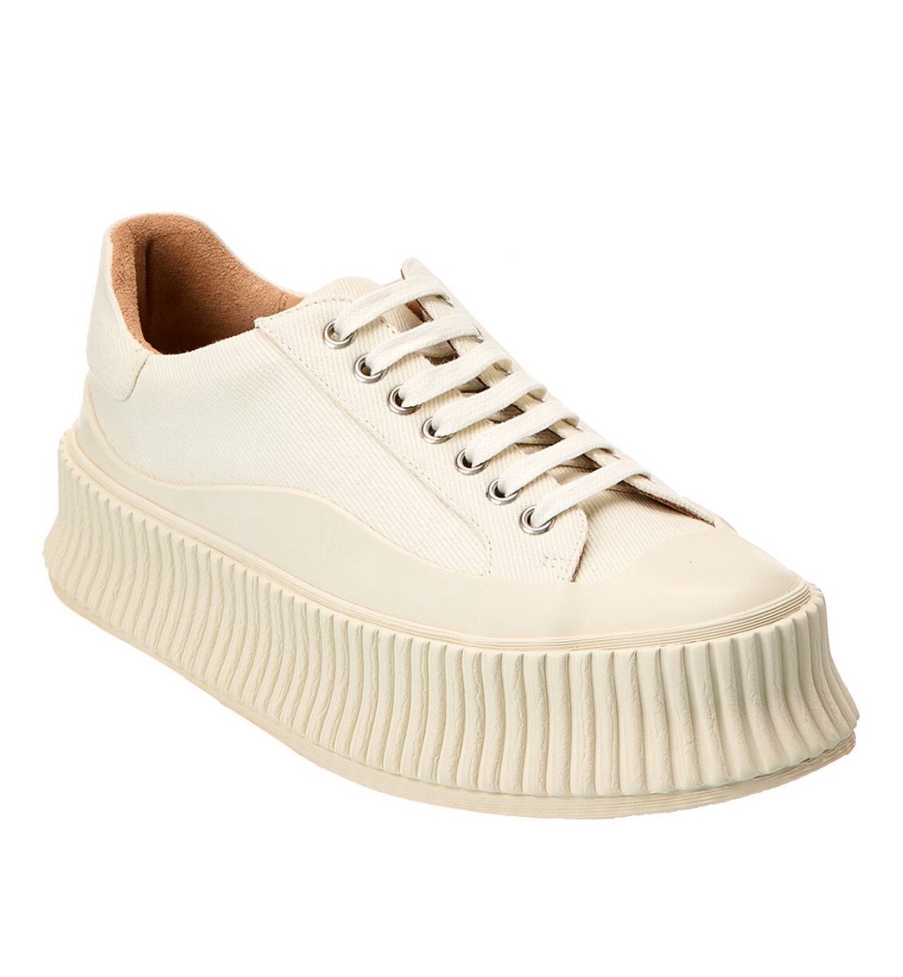 Jil Sander Jil Sander Platform Canvas Low Top Sneaker size 42/us size 9 Size US 9 / EU 42 - 1 Thumbnail