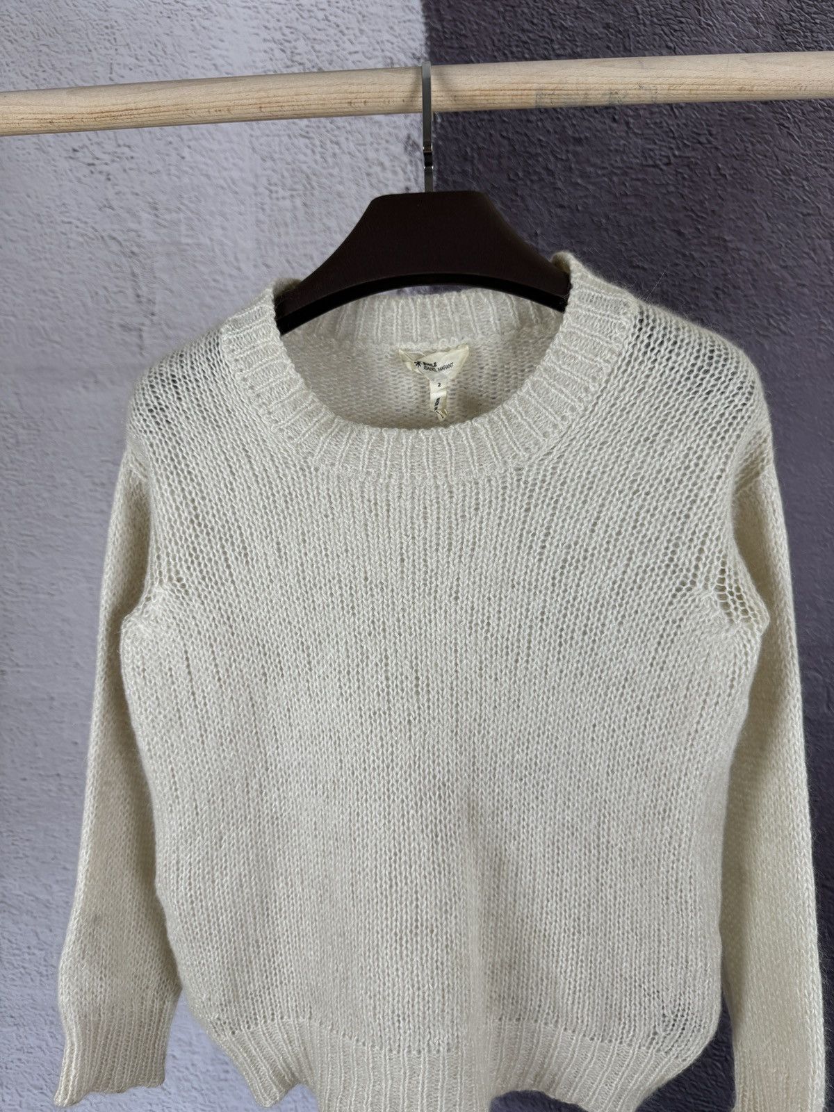 Isabel Marant Isabel Marant Etoile beige super kid mohair oversize sweater Size XS / US 0-2 / IT 36-38 - 9 Thumbnail