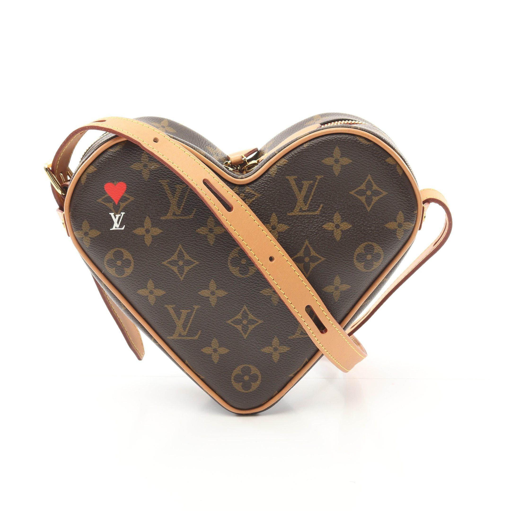 Louis Vuitton Louis Vuitton Sack Cool Monogram Shoulder Bag Leather Brown Heart Size ONE SIZE - 1 Thumbnail