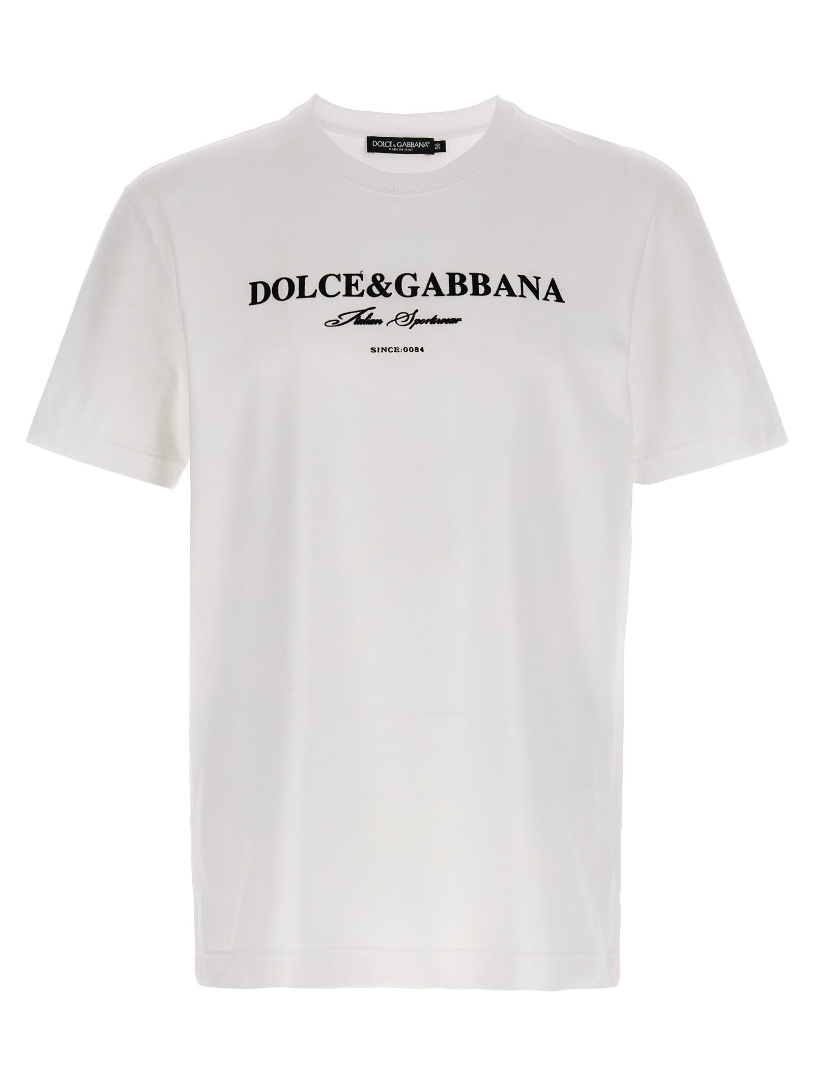 Dolce & Gabbana Flock Print T-Shirt Size US M / EU 48-50 / 2 - 1 Thumbnail