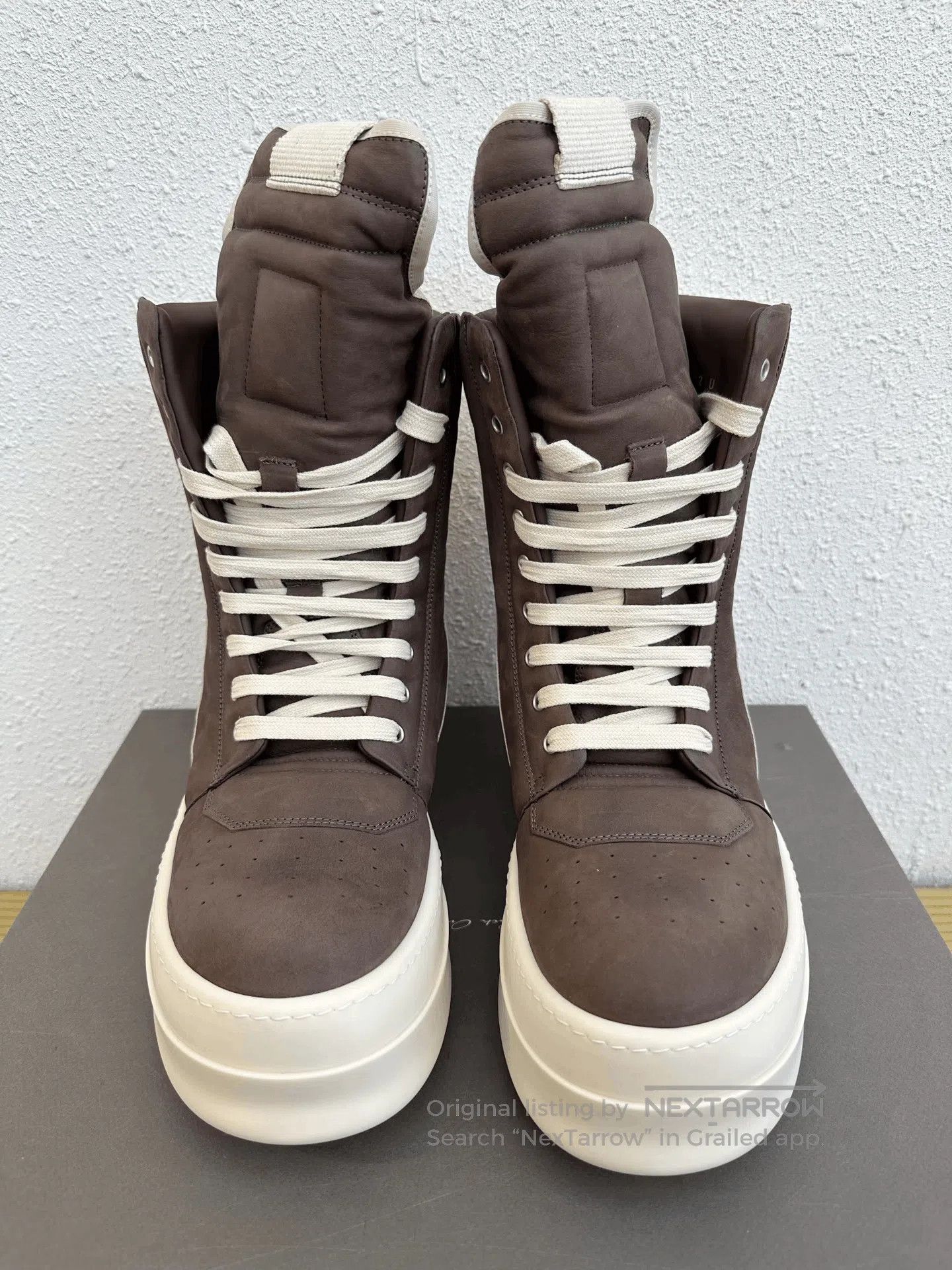 Rick Owens Rick Owens Platform Mega White Brown. Size US 9 / EU 42 - 3 Thumbnail