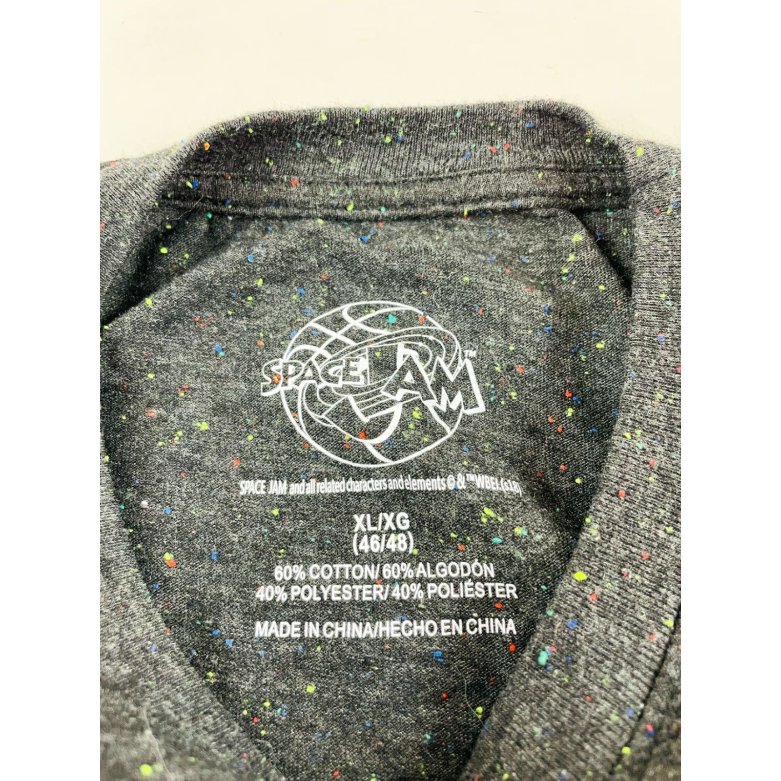 Vintage Space Jam Shirt Men's XL Charcoal Gray Looney Tunes Print Crewneck T-Shirt Size US XL / EU 56 / 4 - 6 Thumbnail