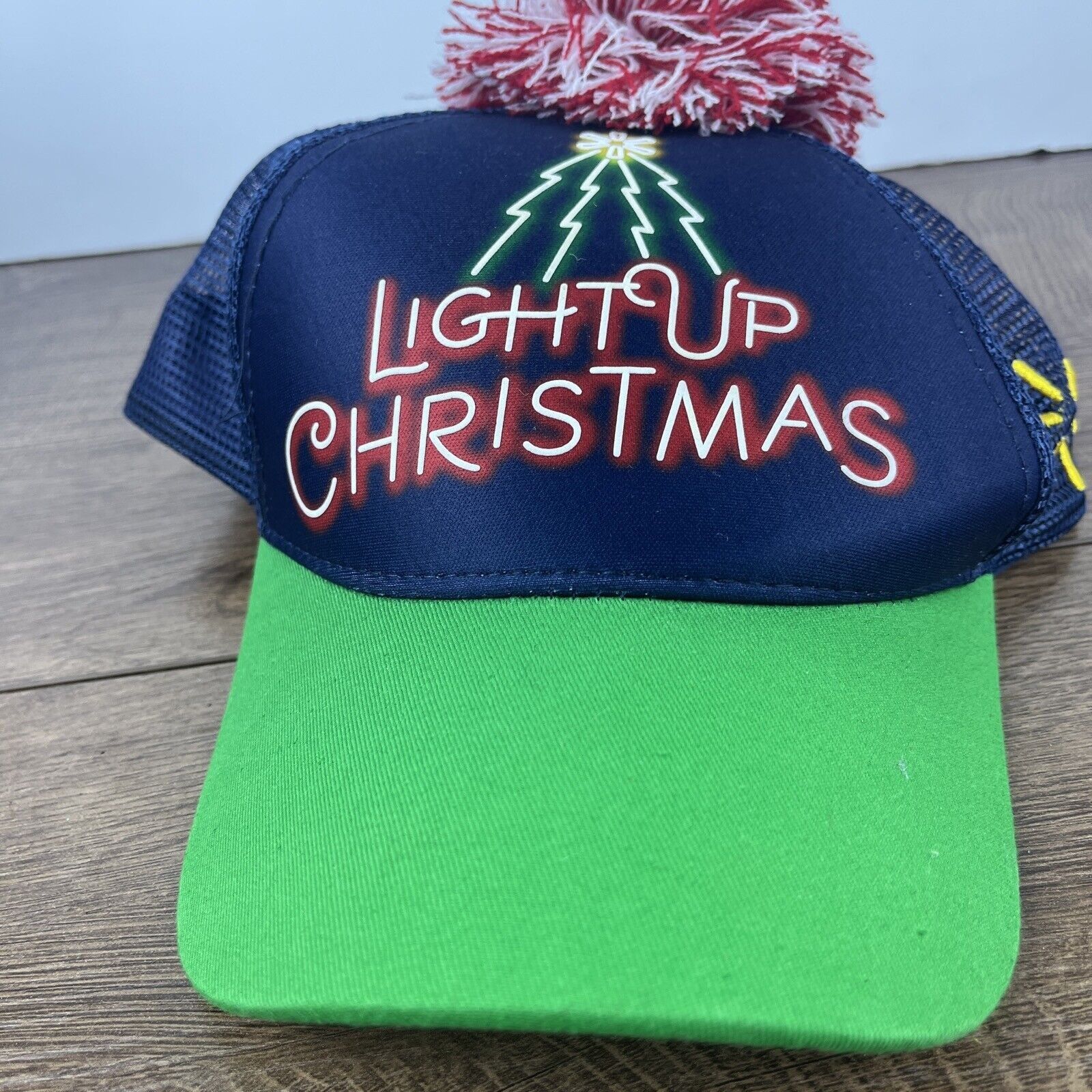 Other Light Up Christmas Hat Christmas Blue Hat Adjustable Adult S Size ONE SIZE - 1 Thumbnail