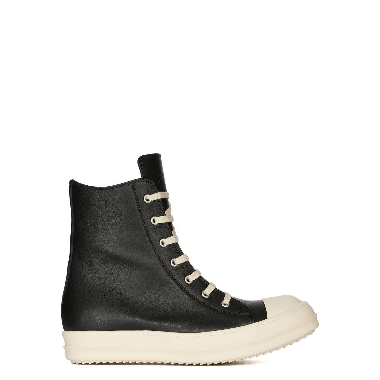 RICK OWENS Temple $1240 Women's Black/Milk High Sneakers New