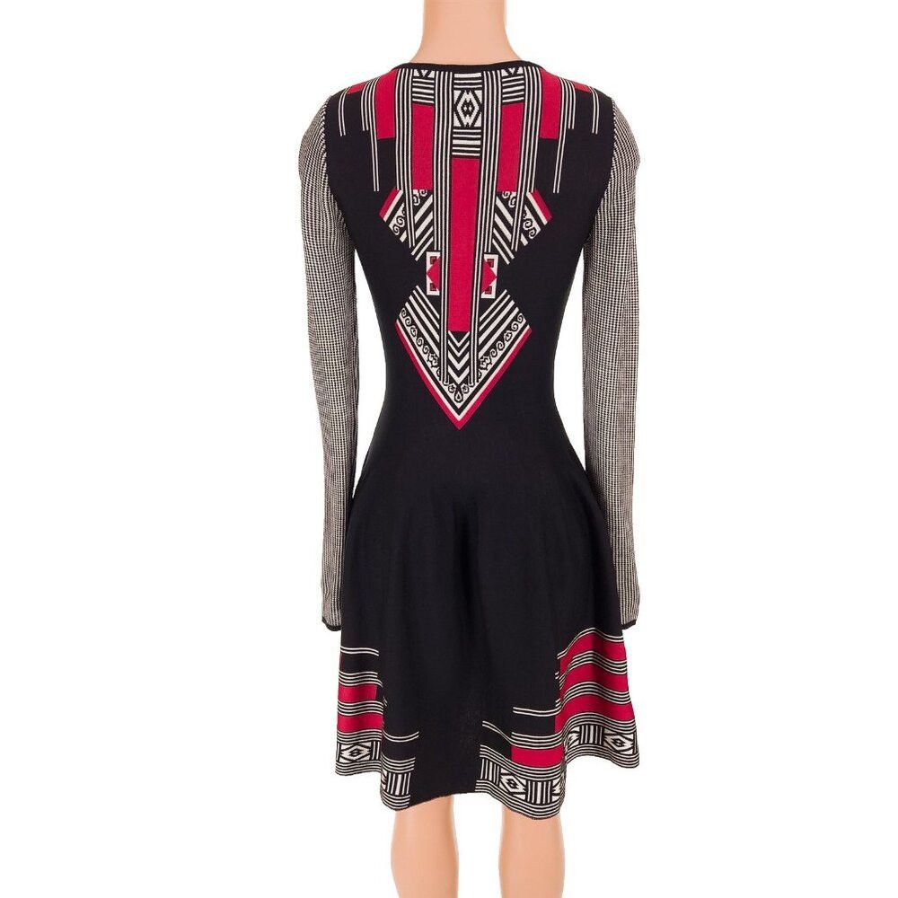 Etro Etro Jacquard Knit Dress Size 44 US 6 Black Multi $925 Size M / US 6-8 / IT 42-44 - 7 Thumbnail
