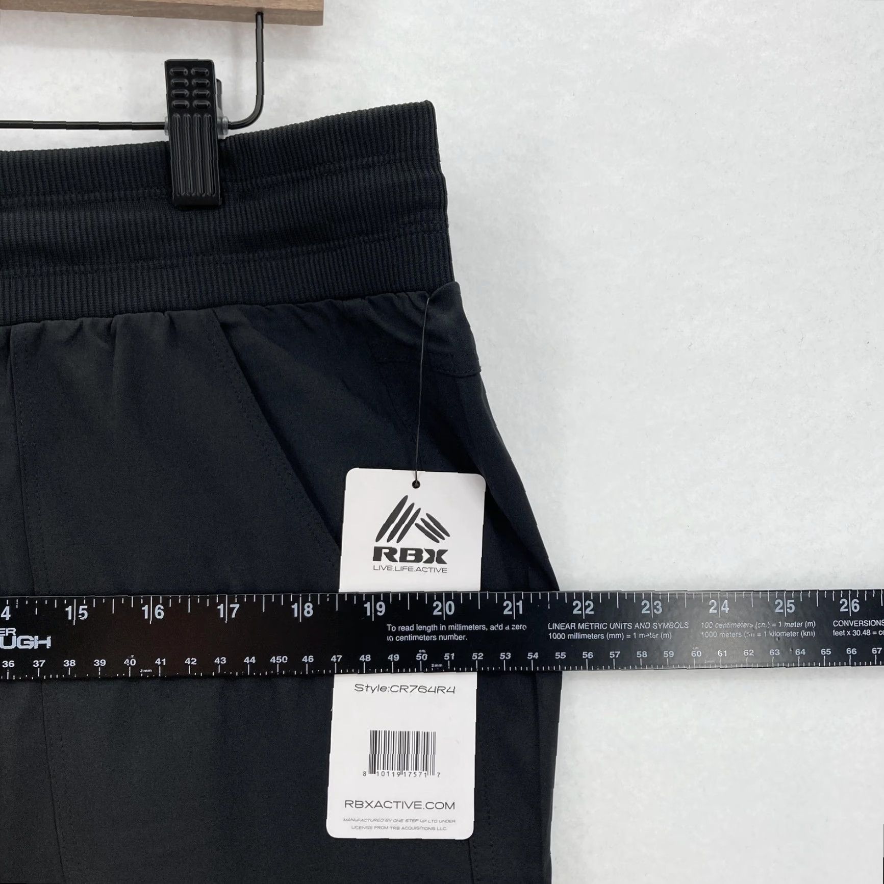 Vintage RBX Pants Womens Large Black Woven Capri Jogger Cargo Drawstring Stretch Running Size 36" / US 14 / IT 50 - 7 Thumbnail