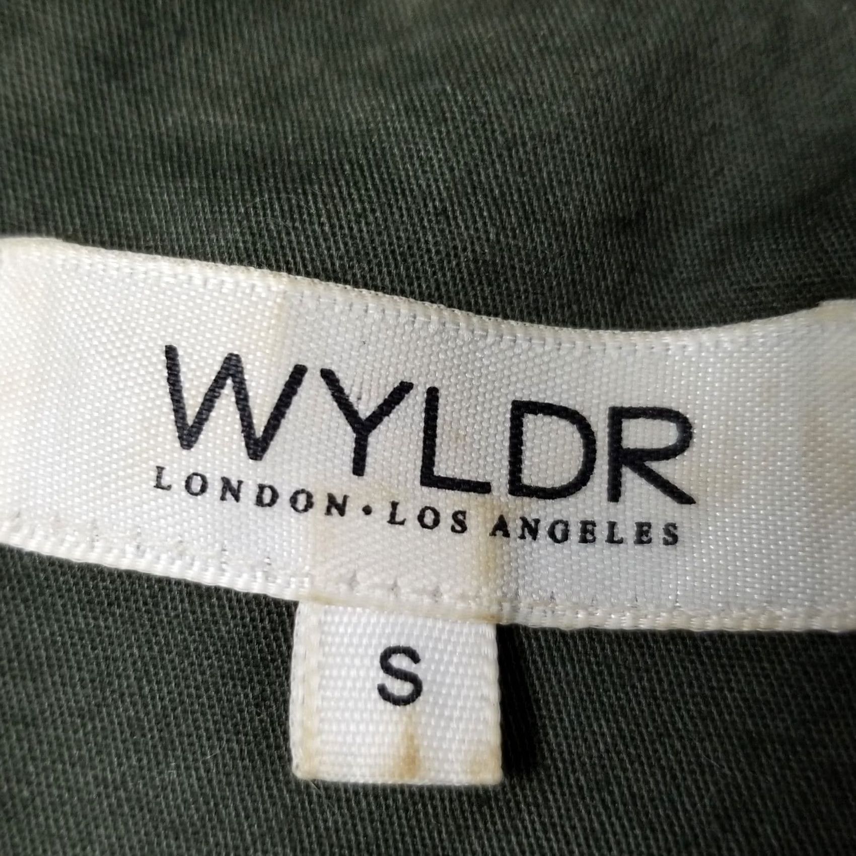 Vintage Wyldr Moto Style Army Zip Up Jacket Women's Size Small Green Military Jacket, Zipper, Breathable, 90s Theme, Regular Fit, Fall Winter, Women Size S / US 4 / IT 40 - 7 Thumbnail
