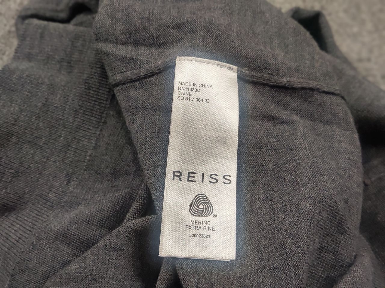 Reiss Reiss merino wool light gray Roll Neck knit Jumper Sweater Size US L / EU 52-54 / 3 - 15 Thumbnail