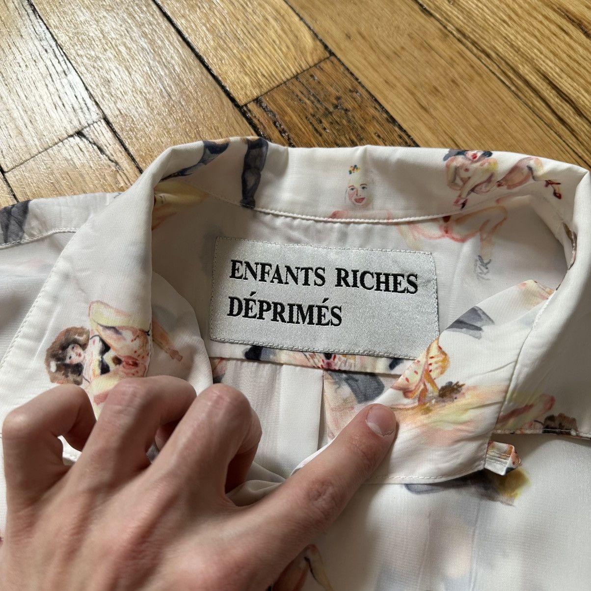 Enfants Riches Deprimes Rare ERD Enfants Riches Deprimes Porn XXX Girl Button Up Top Size US L / EU 52-54 / 3 - 6 Thumbnail