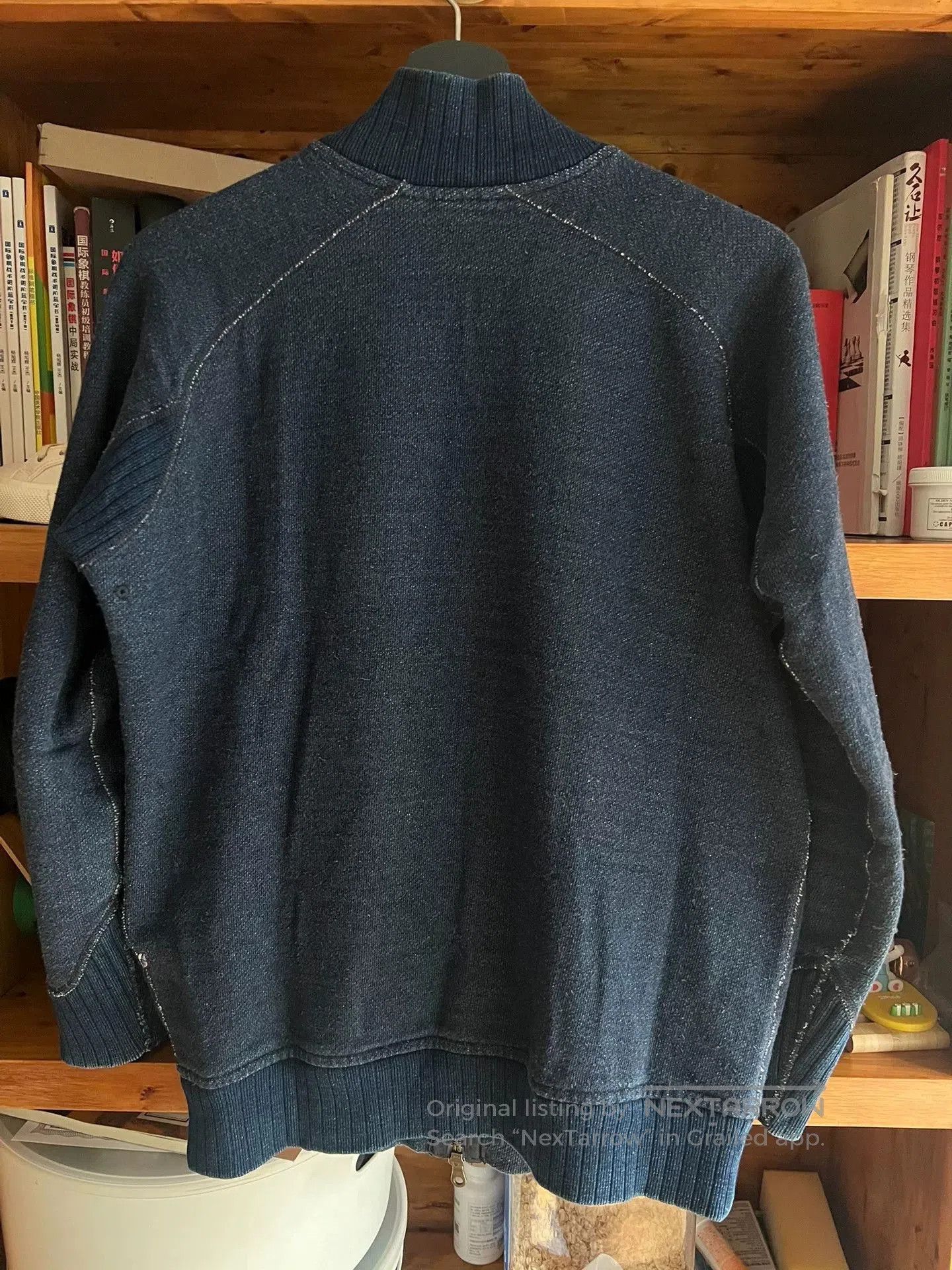 Pure Blue Japan pure blue japan indigo dyed sweatshirt jacket. Size US M / EU 48-50 / 2 - 6 Thumbnail