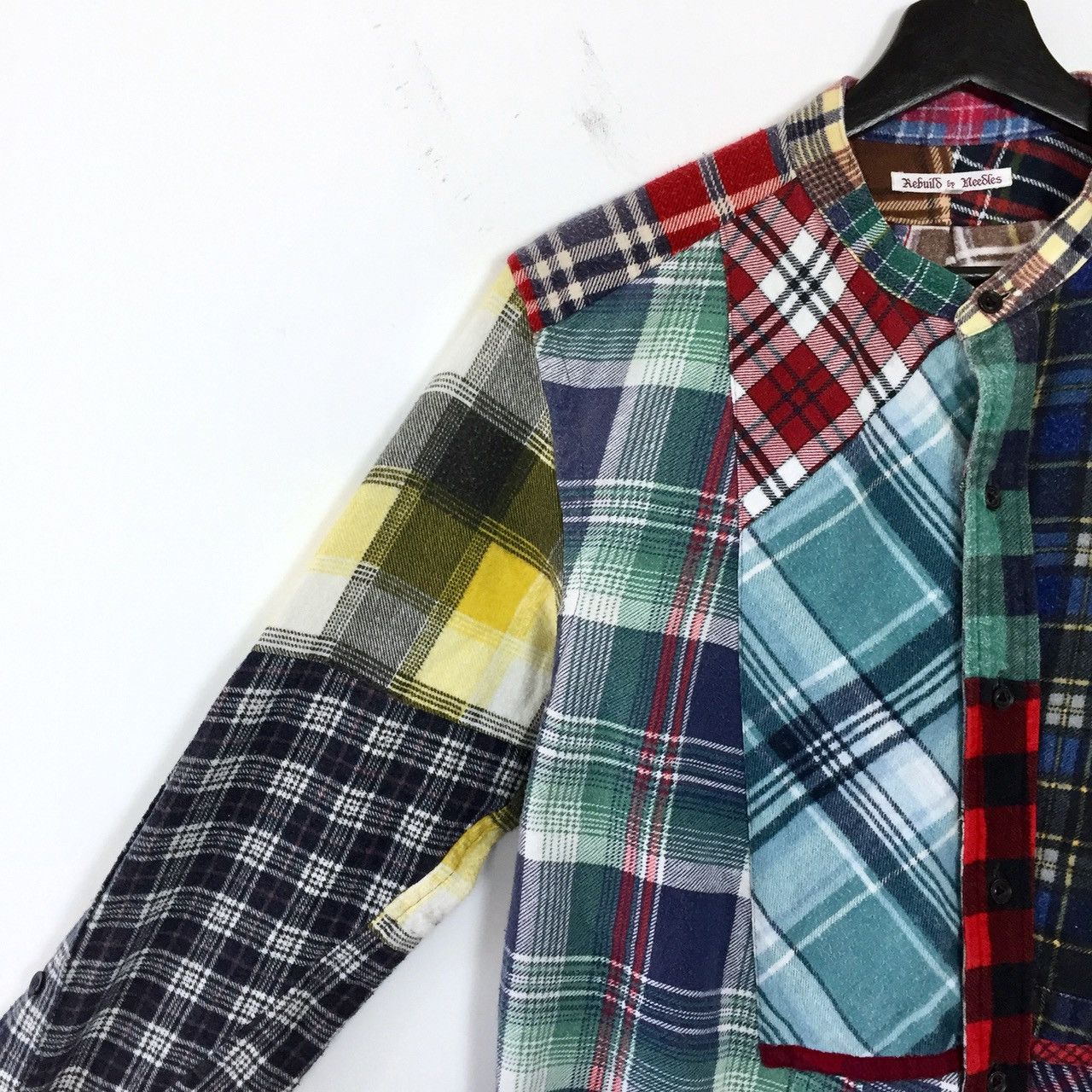 Needles REBUILD BY NEEDLES FW16 PATCHWORK FLANNEL SHIRT Size US M / EU 48-50 / 2 - 3 Thumbnail