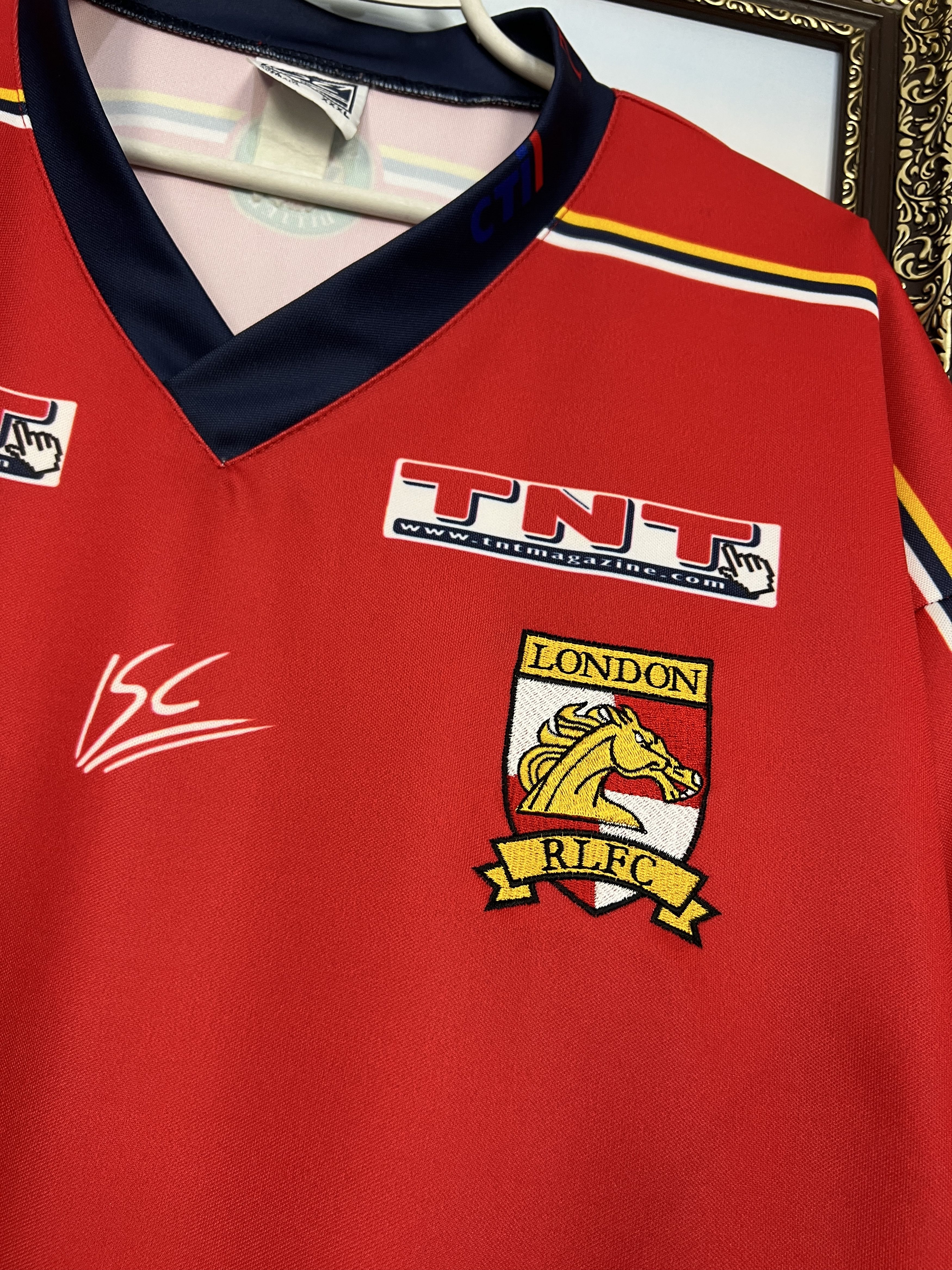 Vintage Vintage 2000's London Broncos ISC Rugby Union Jersey Mens Size US XXL / EU 58 / 5 - 3 Thumbnail