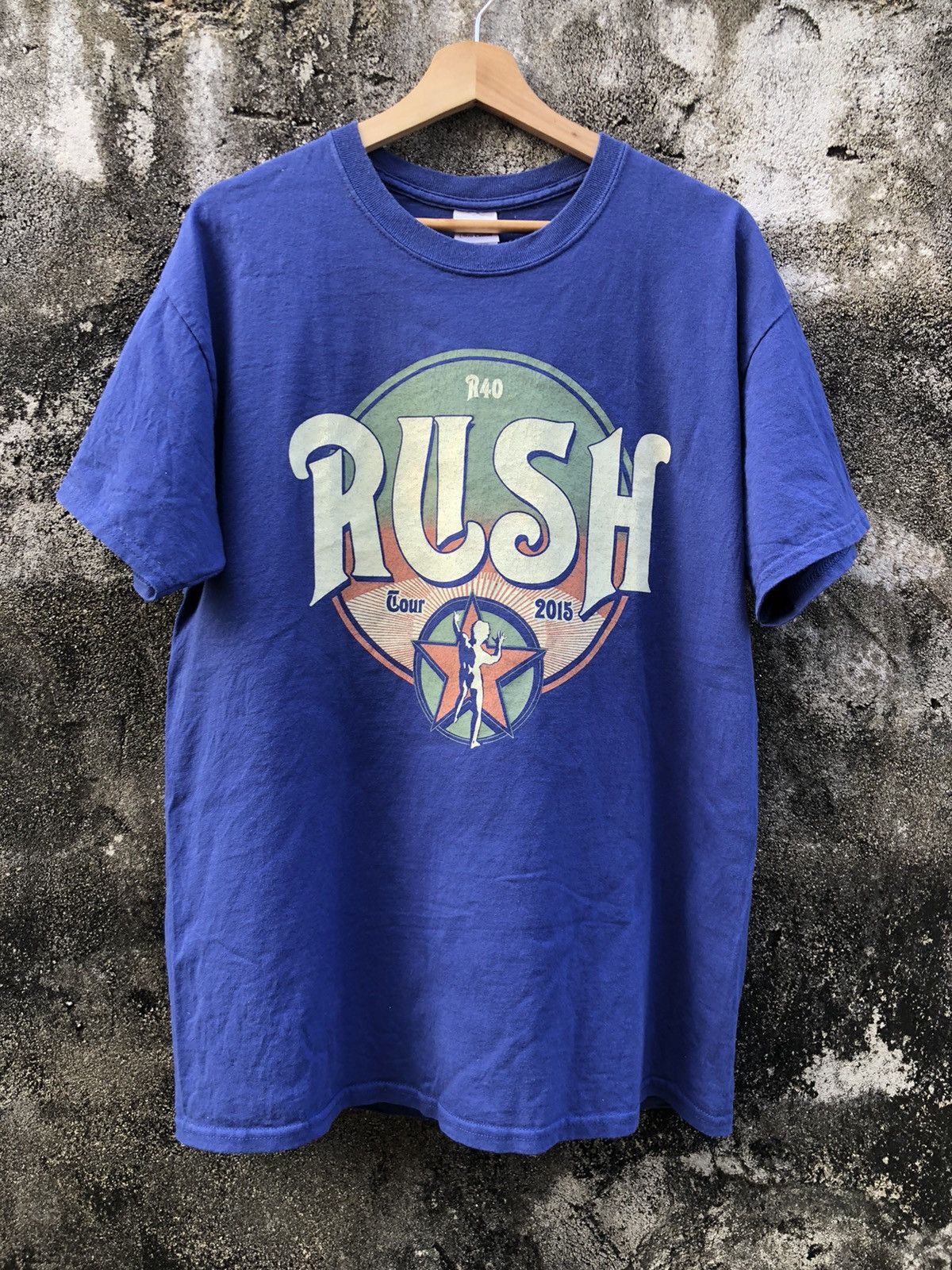 RUSH R40 2015 tour Tシャツ Lsize 黒 100%コットン RUSH R40 2015