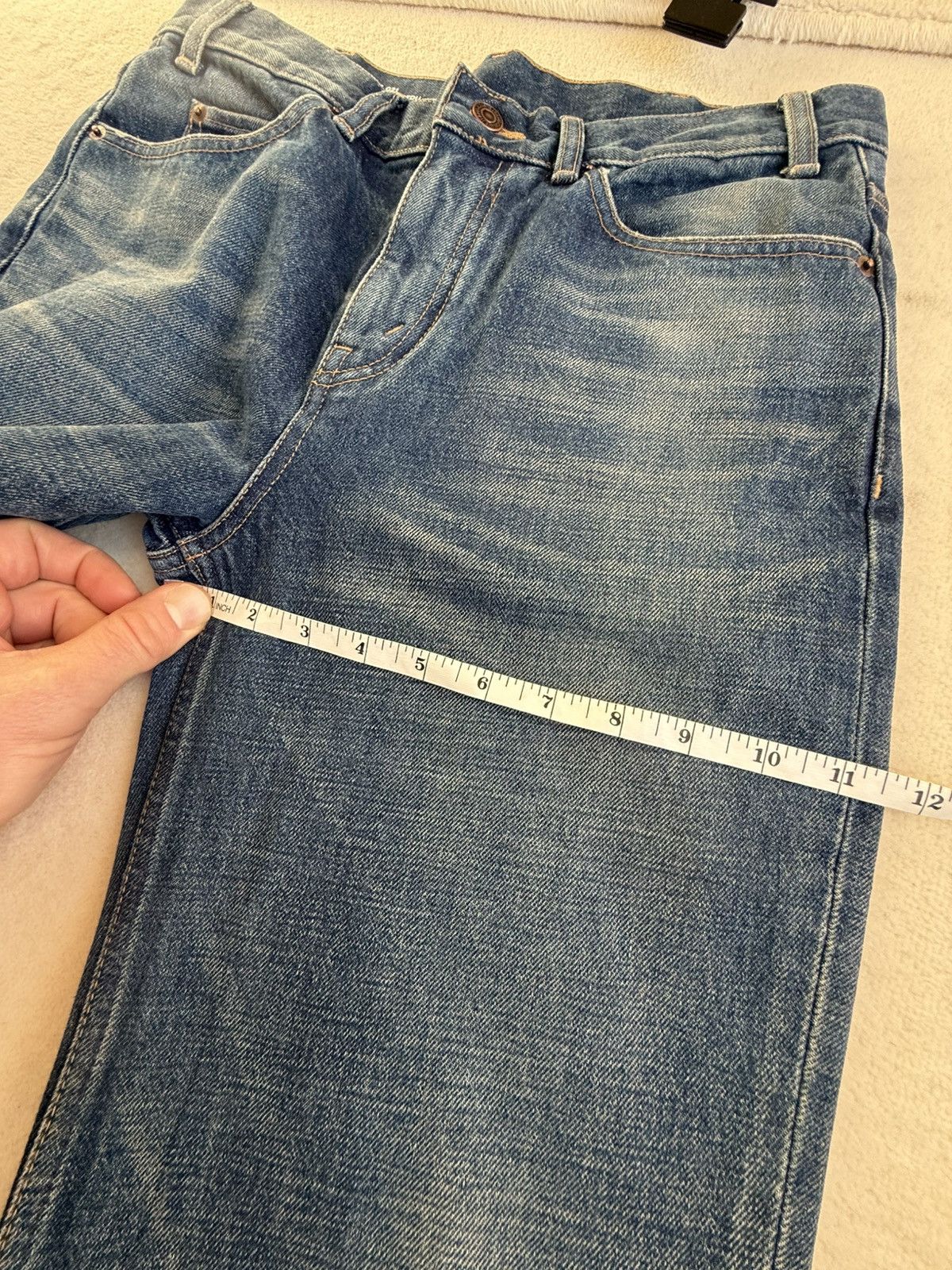 Celine Celine Hedi Slimane Dark union wash Francoise jeans 30 $1200 Size US 30 / EU 46 - 8 Thumbnail
