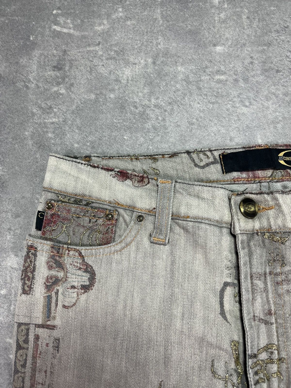 Just Cavalli SS05 Just Cavalli Asian World Fantasy Jeans 28 Size US 28 / EU 44 - 7 Thumbnail
