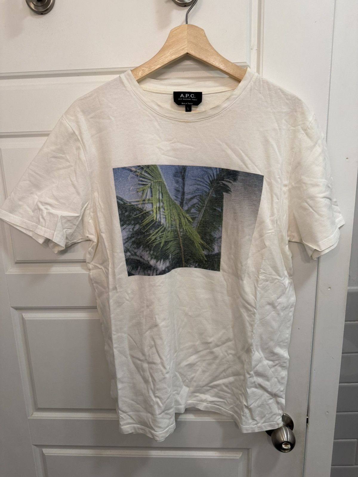 A.P.C. APC Palm Tree Tee Fits Size M Size US L / EU 52-54 / 3 - 1 Thumbnail