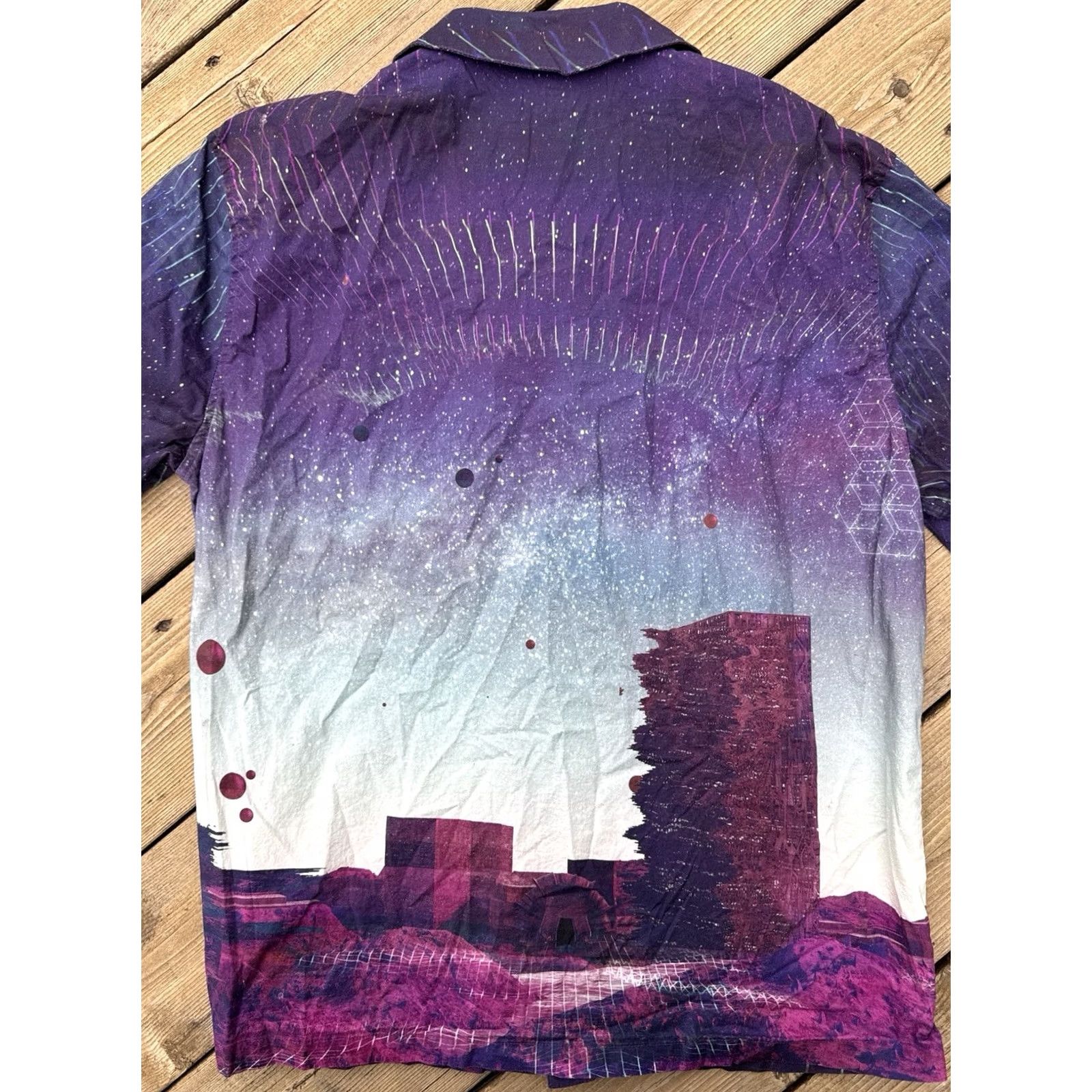 Oakley Oakley Space Surfer AOP Button Up Shirt M Mens Multicolor Polyester Blend Short Sleeve Button-Up Space 2021 FOA401851 Size US M / EU 48-50 / 2 - 6 Thumbnail