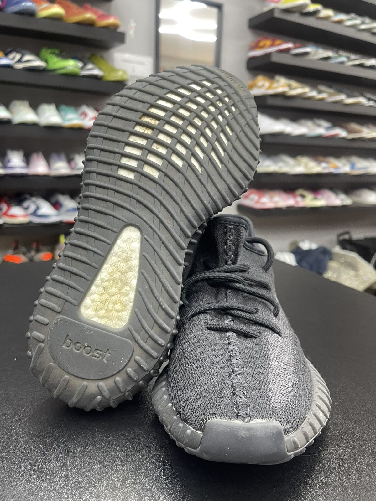 Adidas Size 5.5 - Adidas Yeezy 350 Onyx Size US 5.5 / EU 38 - 9 Thumbnail