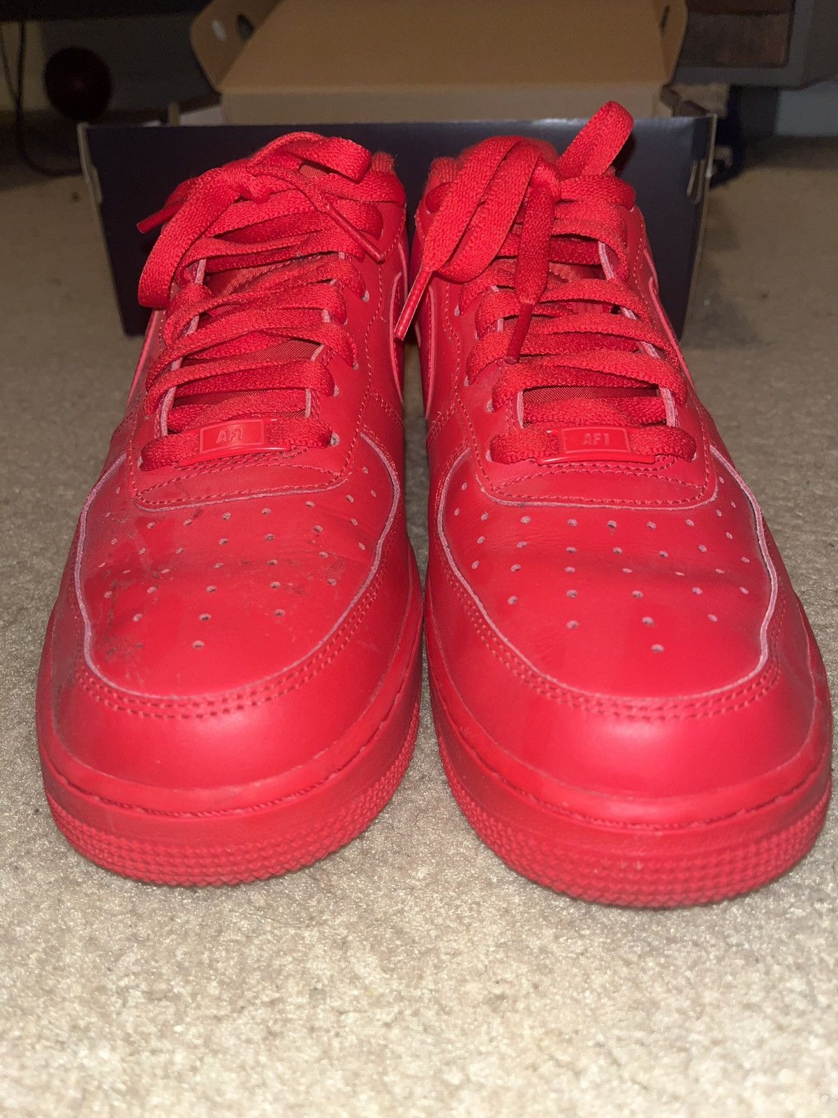 Nike AIR FORCE 1 ‘07 LV8 1 University Red Size US 10 / EU 43 - 3 Thumbnail