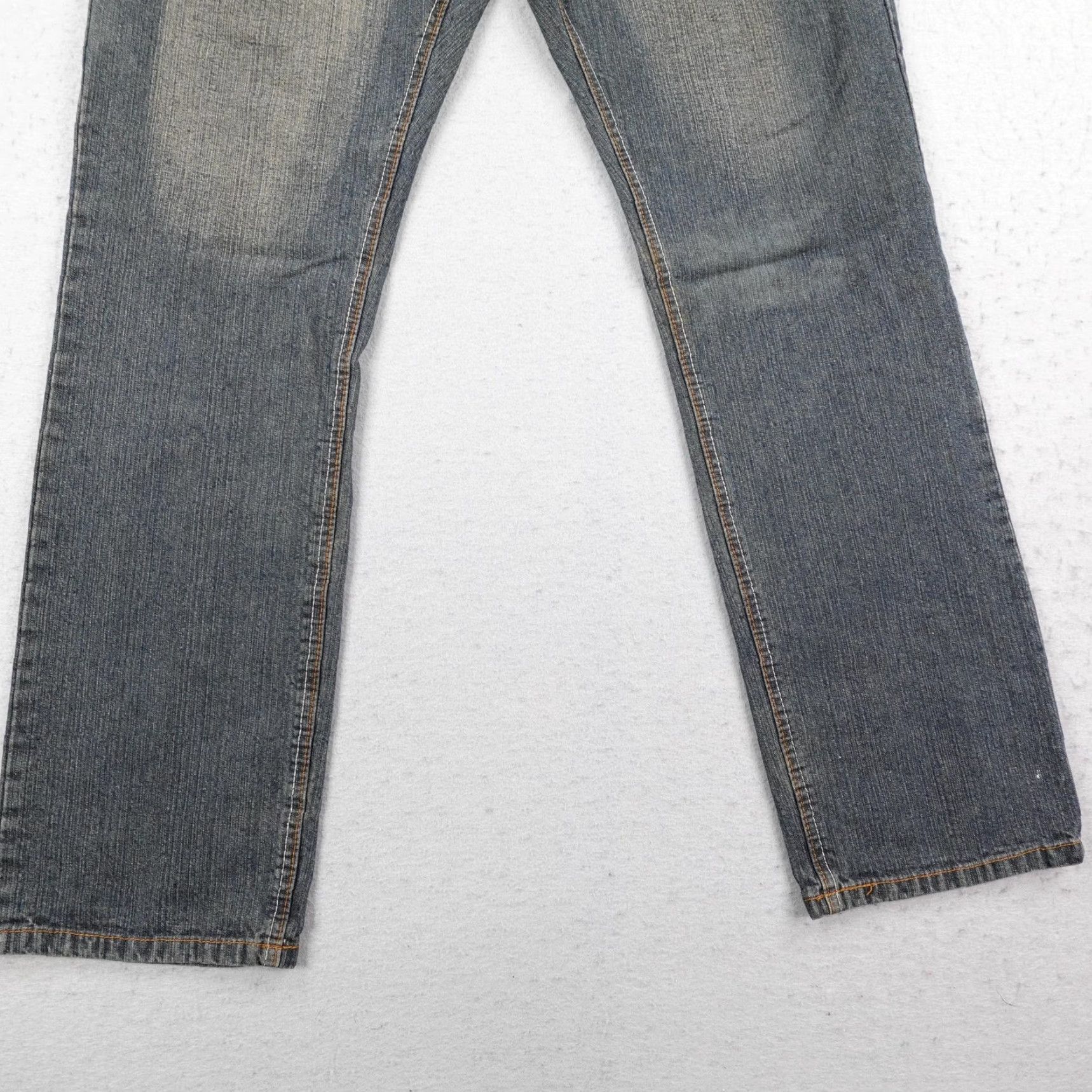 Express VINTAGE Brooklyn Xpress Jeans Mens 38x34 Blue Denim Faded Y2K Pants Size US 38 / EU 54 - 3 Thumbnail