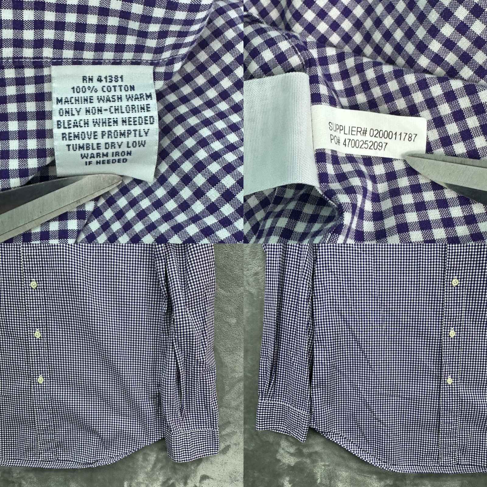 Polo Ralph Lauren Polo Ralph Lauren Shirt Men Large Slim Fit Purple Plaid Preppy Button-Up Casual Size US L / EU 52-54 / 3 - 8 Thumbnail
