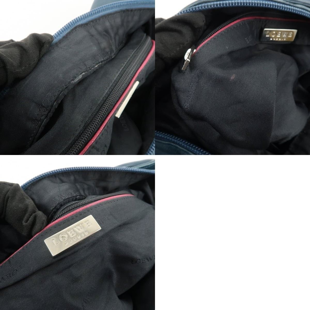 Loewe Loewe Nappa Leather Shoulder Bag Blue Size ONE SIZE - 7 Thumbnail