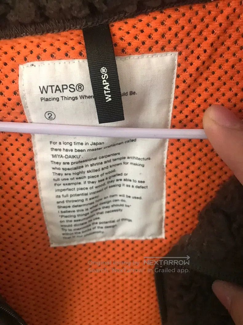 Wtaps Wtaps Brown fleece coat Size US M / EU 48-50 / 2 - 3 Thumbnail