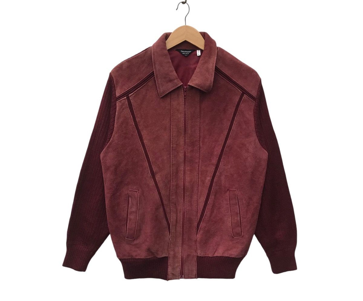 Japanese Brand Vintage Takashimaya Hybrid Suede Leather Jacket Size US M / EU 48-50 / 2 - 1 Thumbnail