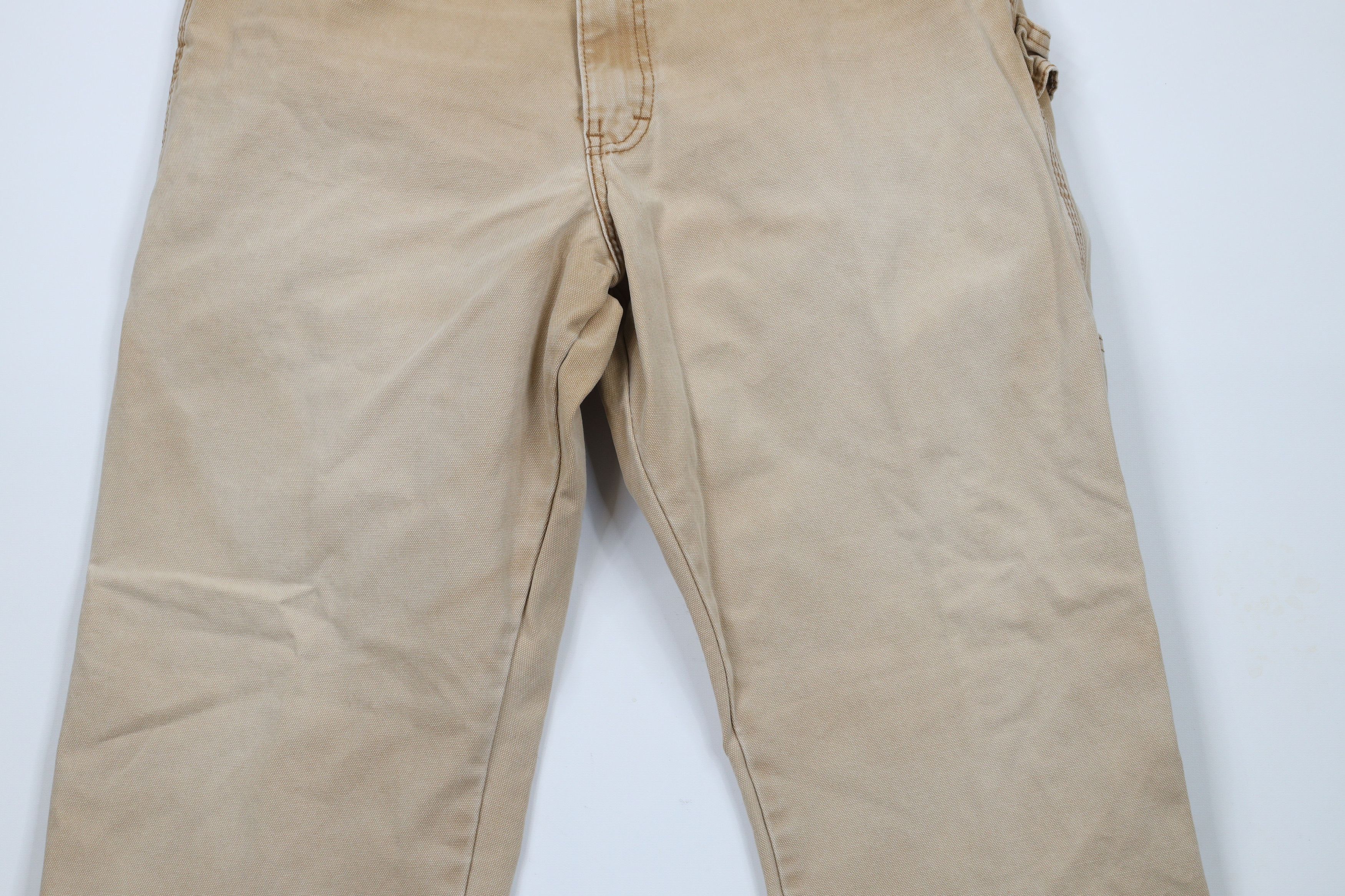 Dickies × Vintage Vintage Dickies Canvas Wide Leg Dungaree Work Pants Brown Size US 34 / EU 50 - 3 Thumbnail