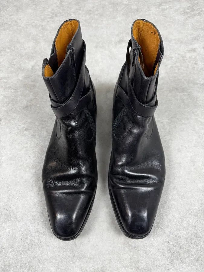 Paraboot Paraboot Black Buckle Leather Boots Size US 8 / EU 41 - 2 Thumbnail