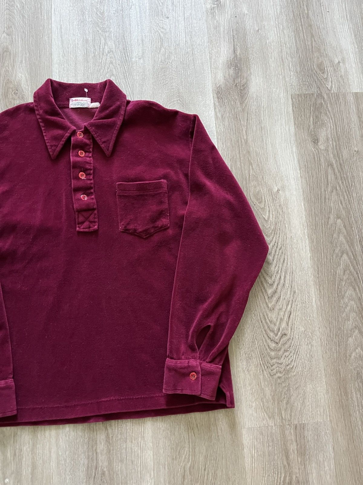 Vintage 50s/60s Vintage Atkinson Polo Velvet Longsleeve Size US L / EU 52-54 / 3 - 5 Thumbnail