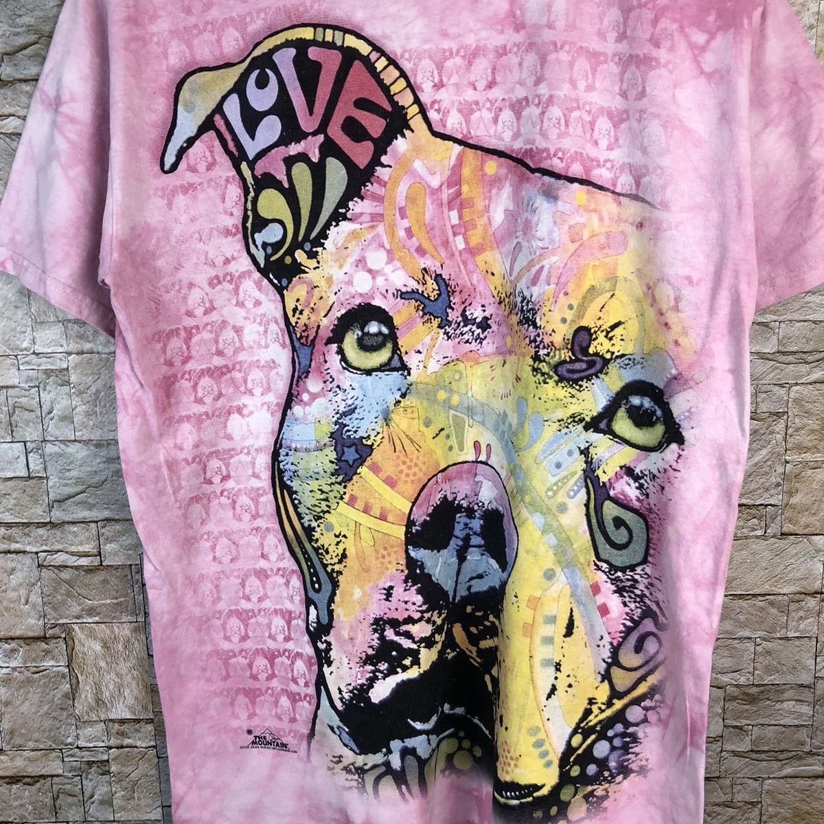 The Mountain The Mountain big bulldog Pink T-shirt #A547 Size US M / EU 48-50 / 2 - 9 Thumbnail