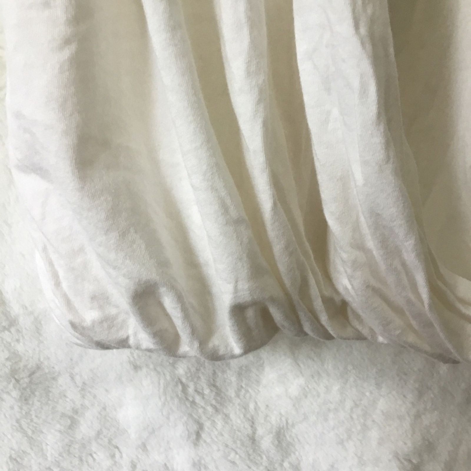 Anthropologie Anthropologie White Draped Short-Sleeve Crop T-Shirt Size XL / US 12-14 / IT 48-50 - 3 Thumbnail