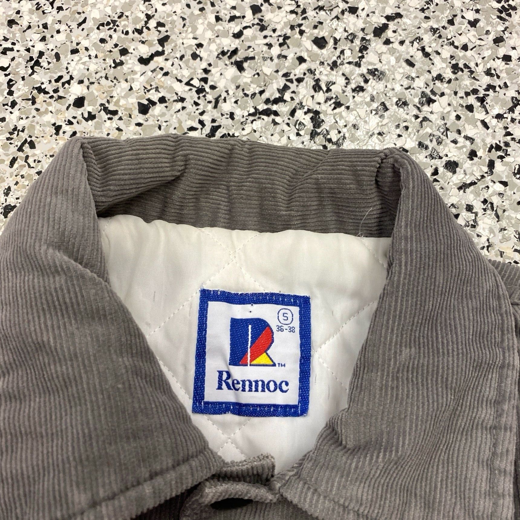 John Deere VINTAGE John Deere Bomber Jacket Corduroy Gray 2XL USA Made Small Mens Regular Pockets Quilted Size US XXL / EU 58 / 5 - 3 Thumbnail