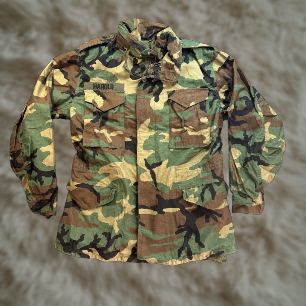 VINTAGE Golden Mfg US Army M65 Military Field Coat Outdoor Jacket